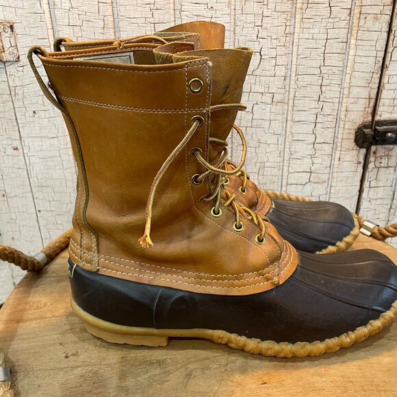 Vintage L.L.Bean Men's Maine Hunting Shoes, 10" in the brown/brown Men's 13 - Picture 4 of 7